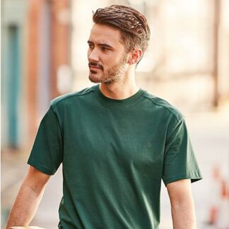 Z010 Herren T-Shirt Workwear Russell Arbeitskleidung mit einer Logo Bedruckung