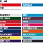 alle Farben zu Größen