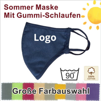 MAZ4 Baumwolle Sommer Gesichtschutz Maske