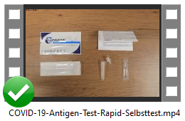 Video vom COVID-19 Antigen Test