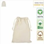 Bio GOTS Zuziehbeutel mit Logo bedrucken z15x20bio Produkt